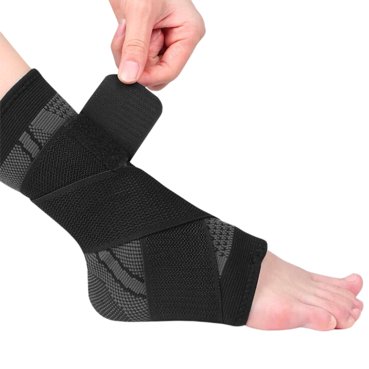 Fotledsstöd med kompression, spännrem