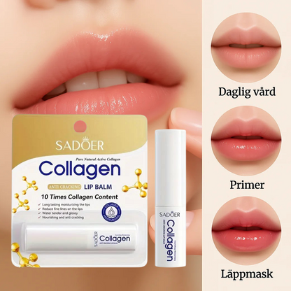 Kollagen Läppbalsam – Återfuktar, Mjukgör & Ger Glans