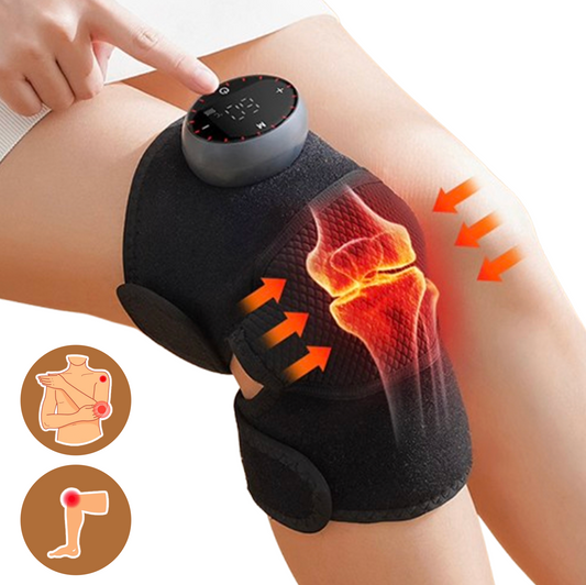 Multifunktionellt Värme- & Massagestöd – För Knä, Axel & Armbåge
