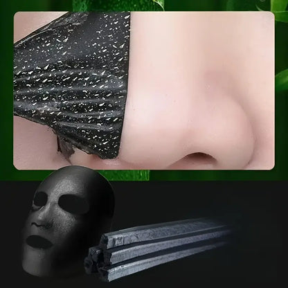 Ansiktsmask Bamboo Charcoal – djuprengör porer och återfuktar, perfekt för fet hud