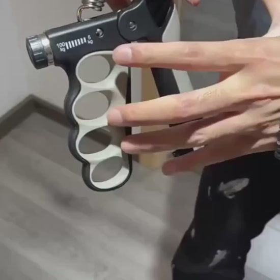 Instruktionsvideo för justerbar handtränare med räknare.