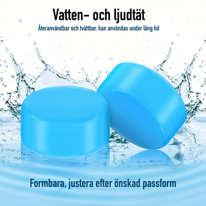 Formbara silikonöronproppar 12-pack – Återanvändbara & ljuddämpande för konsert, simning, skytte & sömn