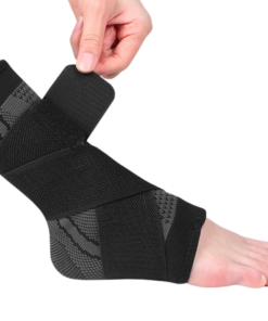 Fotledsstod med stod kompression spannrem 2