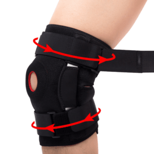 Justerbar patella knaskydd svart