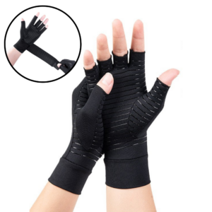 Kompressionshandskar med spannrem