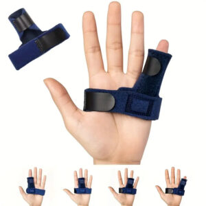 Justerbar fingerskena med aluminiumstöd – stabiliserande stöd för fingrar