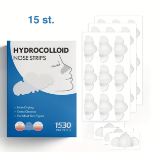 pormaskplåster för näsa – djuprengörande hydrocolloid (15 st)