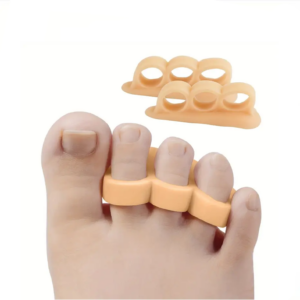 Silikon tåspridare med fotstöd som separerar tårna och ger ökad komfort