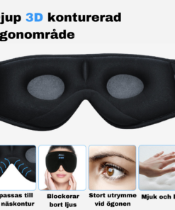 sovmask med horlurar bluetooth 4